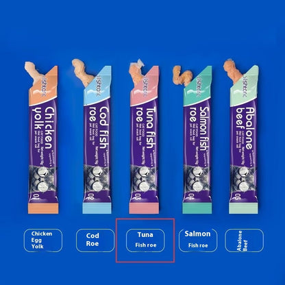 Nutritious Cat Strips – Wet Treat Snacks | 9 Flavors | 16g per Strip