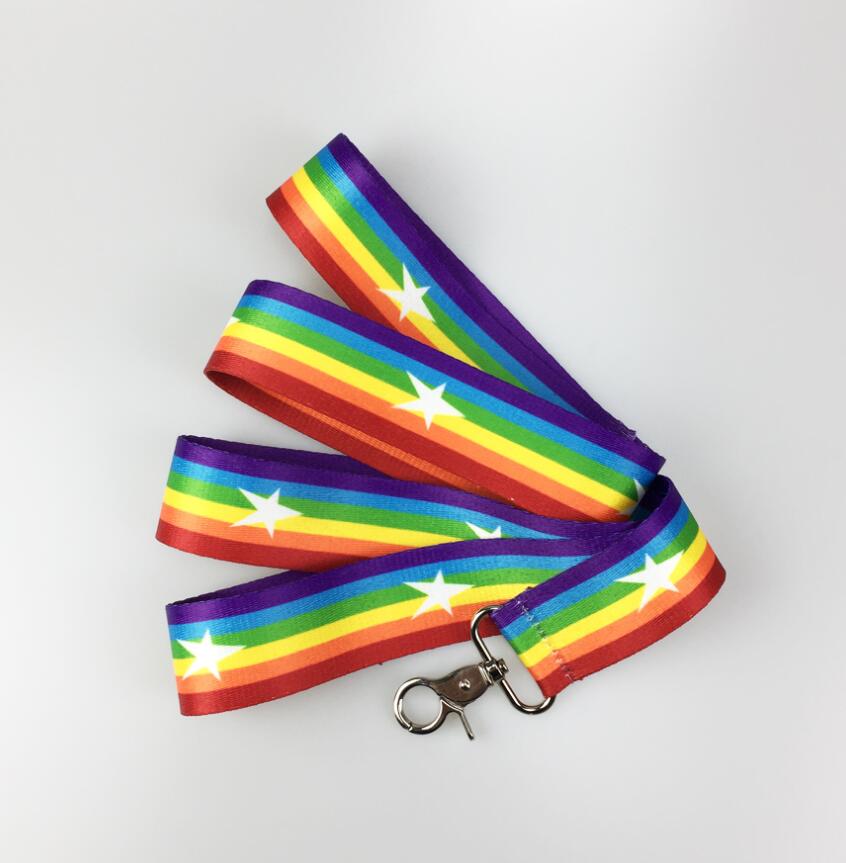 Rainbow Nylon Dog Harness & Leash Set