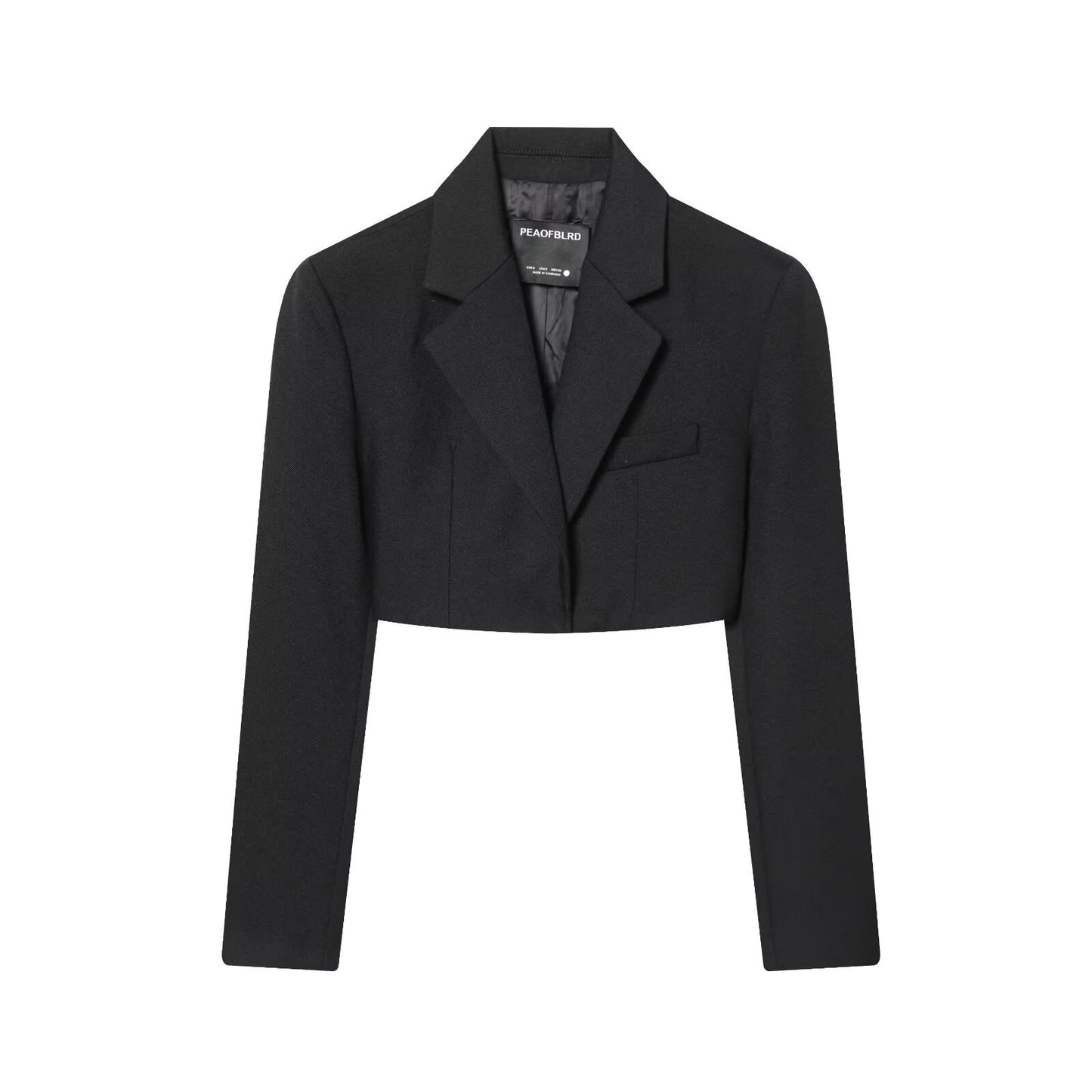 Women's Cropped Blazer & Flared Floor-Length Pants Set