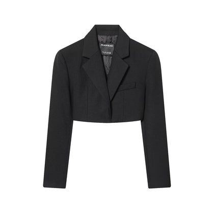 Women's Cropped Blazer & Flared Floor-Length Pants Set