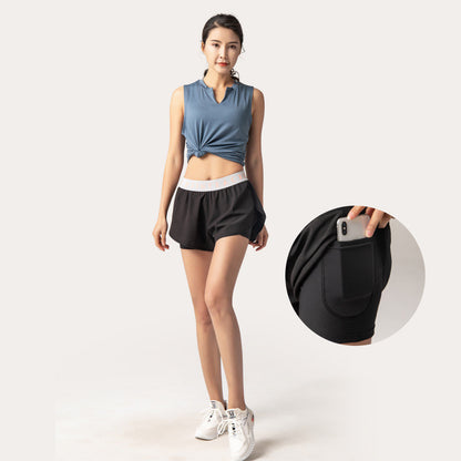 Women's High-Waist Fitness Shorts