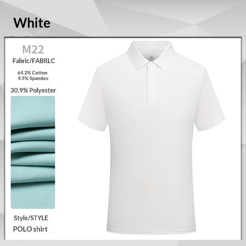 Women's Mercerized Cotton Polo Shirt – Slim Fit Short Sleeve