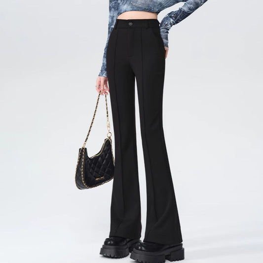 Women's High-Waist Anti-Wrinkle Flared Bootcut Pants