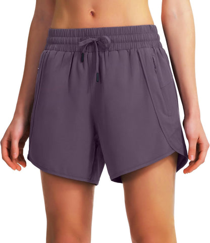 Women's Quick-Dry Cropped Sports Shorts – Drawstring Pockets XS–2XL in 5 Colors