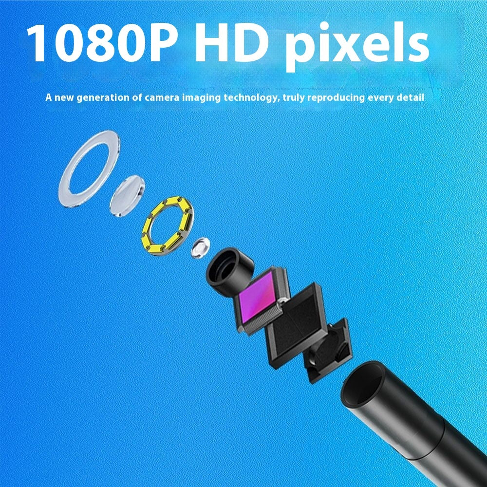 1080p HD Phone Endoscope – 8mm Inspection Camera for Android & iPhone (1M–5M, Flexible or Hard Wire)