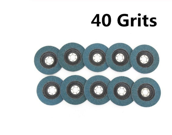Zirconium Corundum Flap Disc 10-Pack – Heavy X-Class Cloth Base, 40 60 80 120 Grit