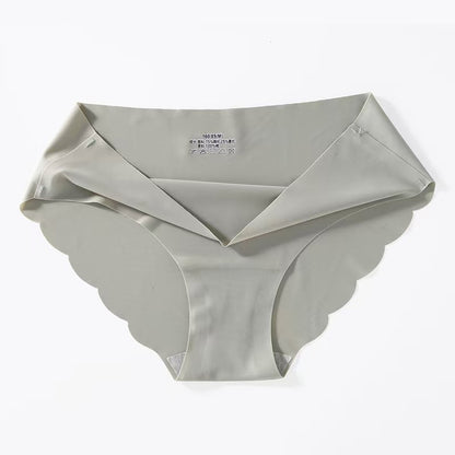 Women's Ice Silk Low-Waist Briefs – Breathable Antibacterial Nylon | M–XL