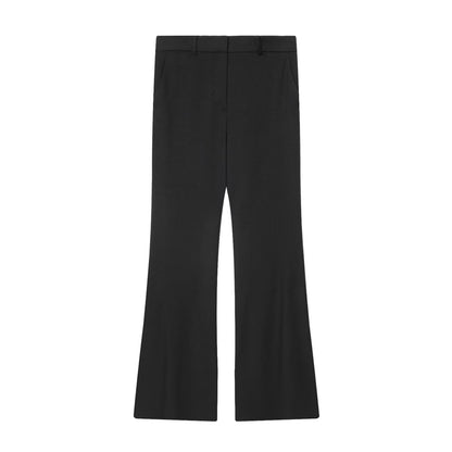 Women's Cropped Blazer & Flared Floor-Length Pants Set