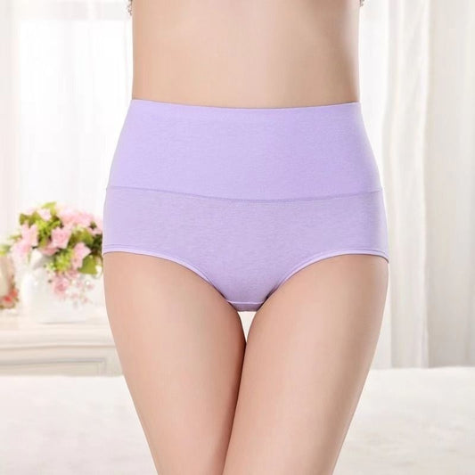 Women's High-Waist Pure Cotton Seamless Briefs