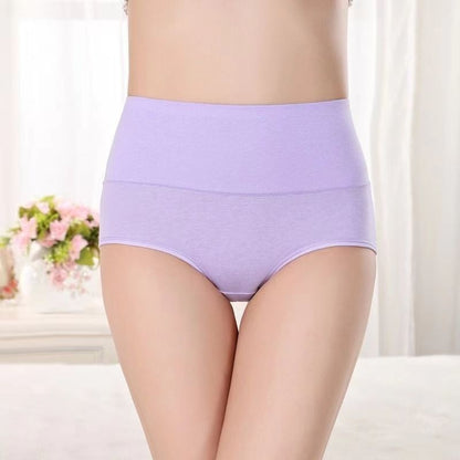 Women's High-Waist Pure Cotton Seamless Briefs