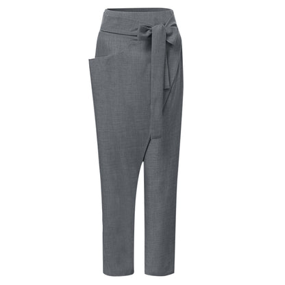 Women's Linen-Blend Cropped Trousers