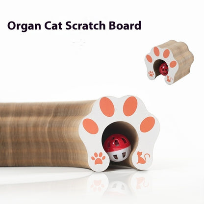 Foldable Organ Cat Scratch Board – Magnetic Self-Play Toy