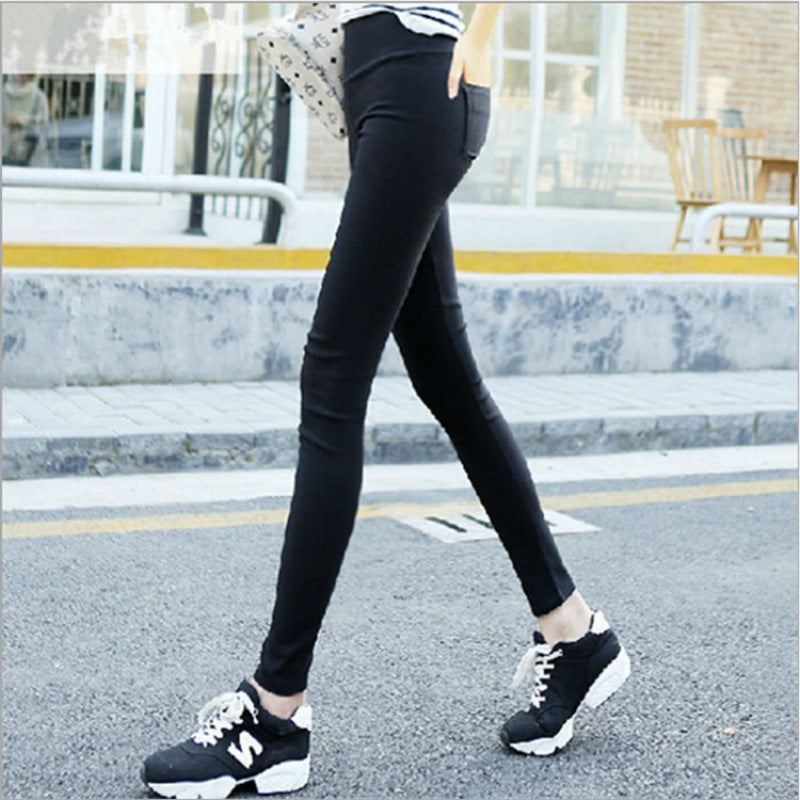 Women's Stretch Pencil Leggings with Back Pocket