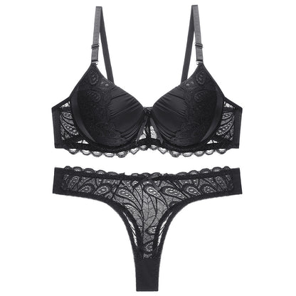 Women's Nylon Lace Lingerie Set – Bra & Panty with Matching Bottoms | S–XL