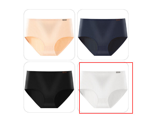 Women's High-Waist Breathable Thong Underwear – Solid Color