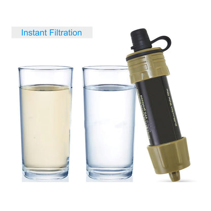 Survival Water Filter Straw – Portable Emergency Purifier, 5,000L Capacity, 0.01 Micron Filtration