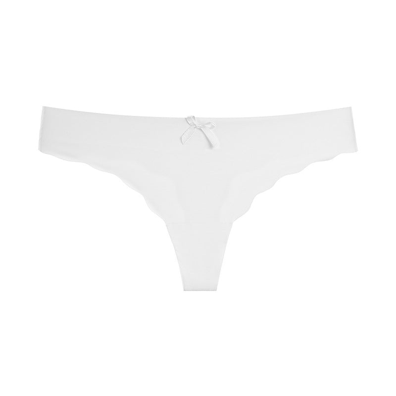 Women's Seamless Ice Silk Thong – Low Rise T-Back Underwear