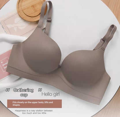 Women's Wireless Push-Up Bra – Seamless 3/4 Cup