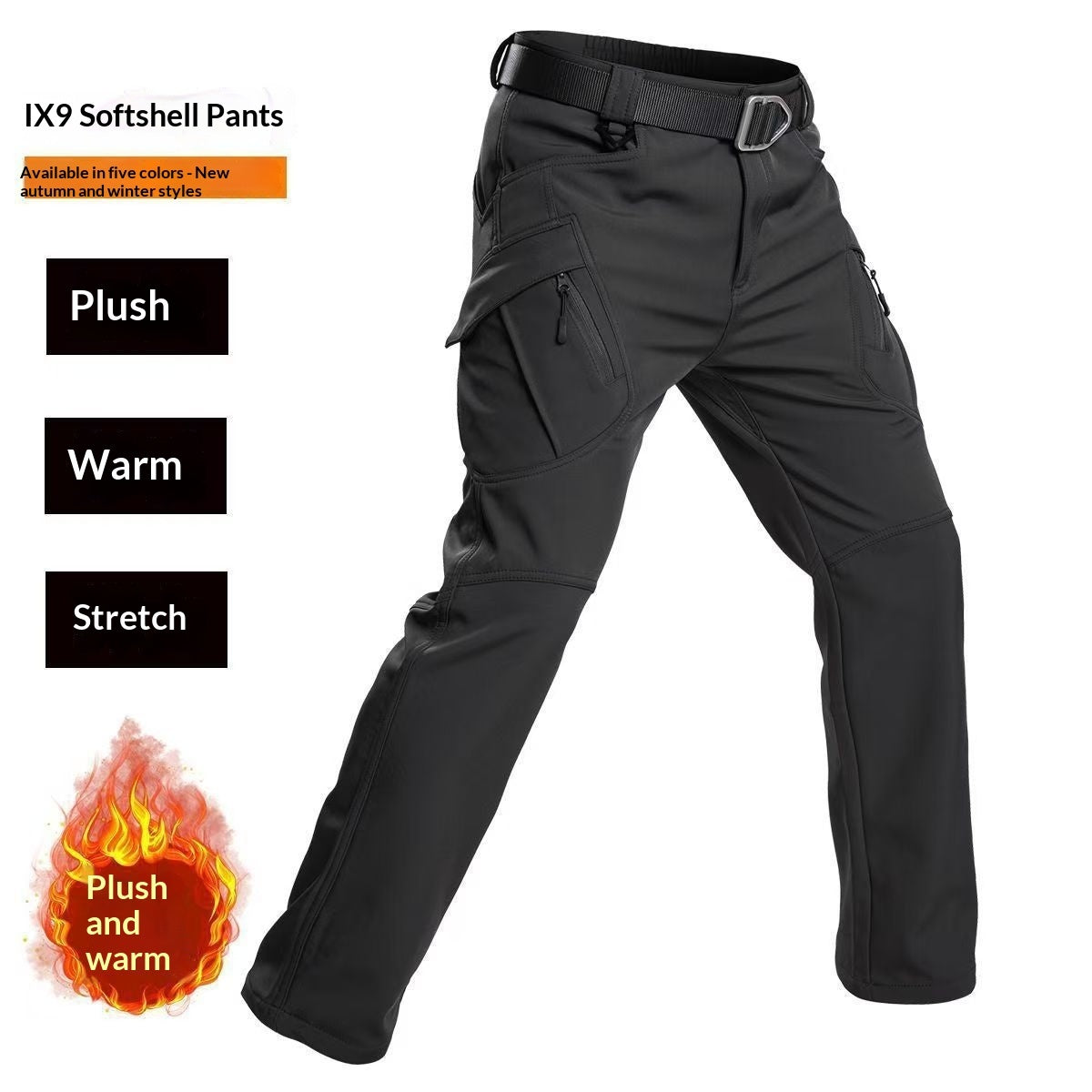 Men's Fleece-Lined Tactical Winter Pants