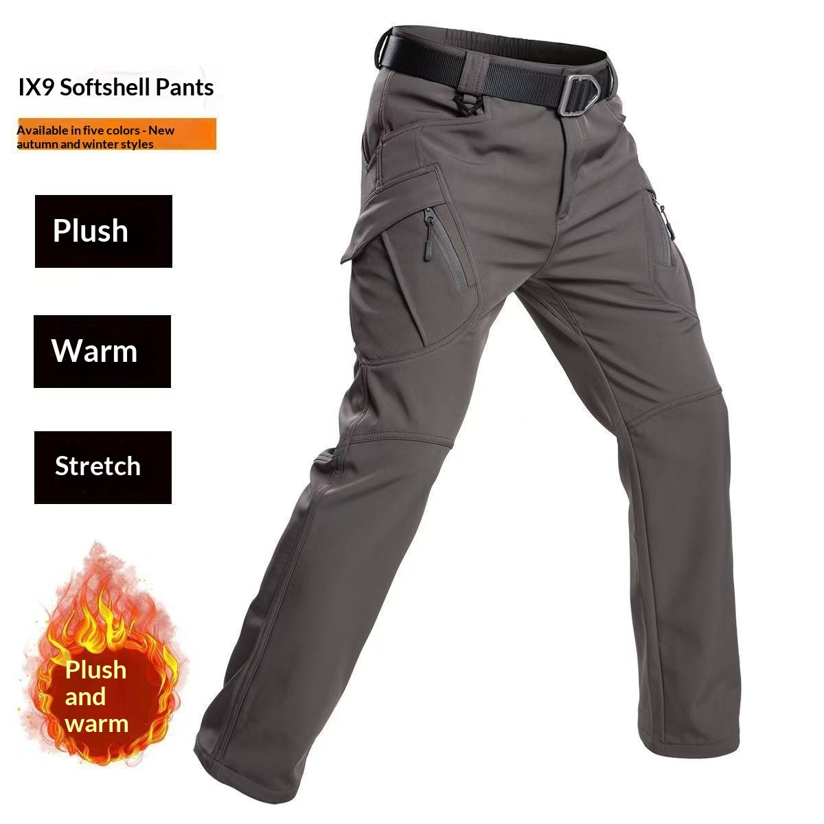Men's Fleece-Lined Tactical Winter Pants