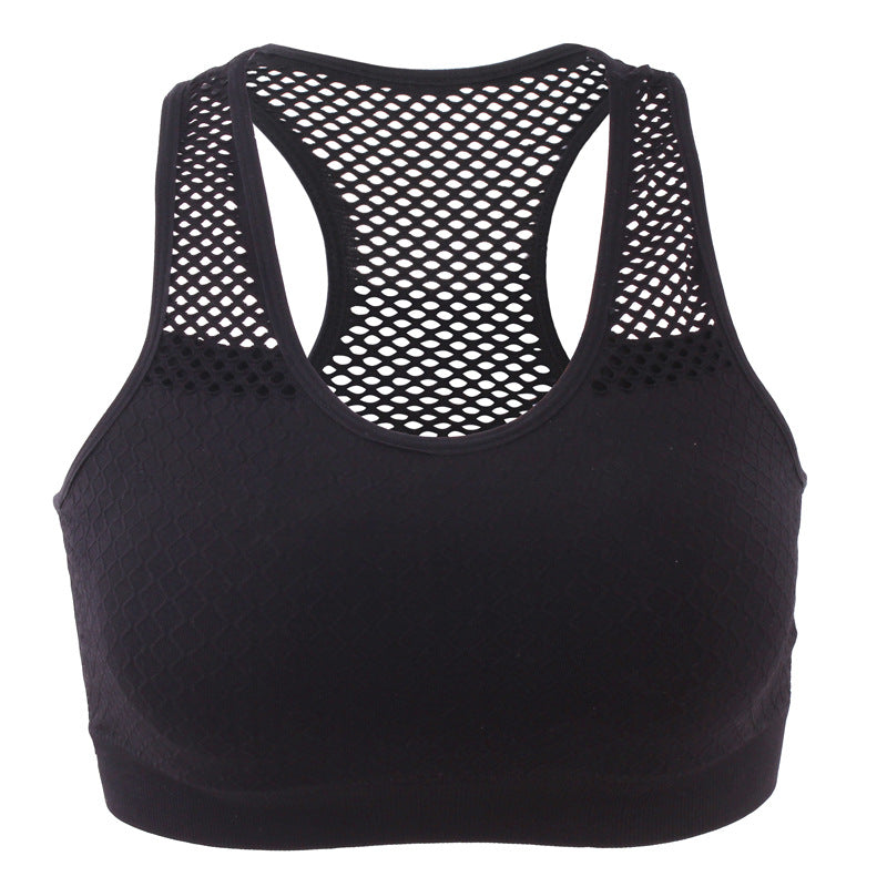 Women's Mesh Sports Bra – Quick-Dry Yoga & Running Vest