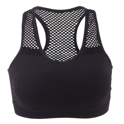Women's Mesh Sports Bra – Quick-Dry Yoga & Running Vest