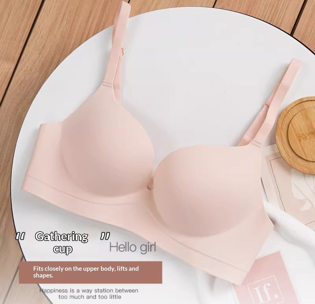 Women's Wireless Push-Up Bra – Seamless 3/4 Cup