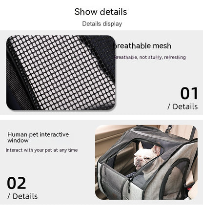 Portable Foldable Dog Cage Nest – Car & Travel Ready
