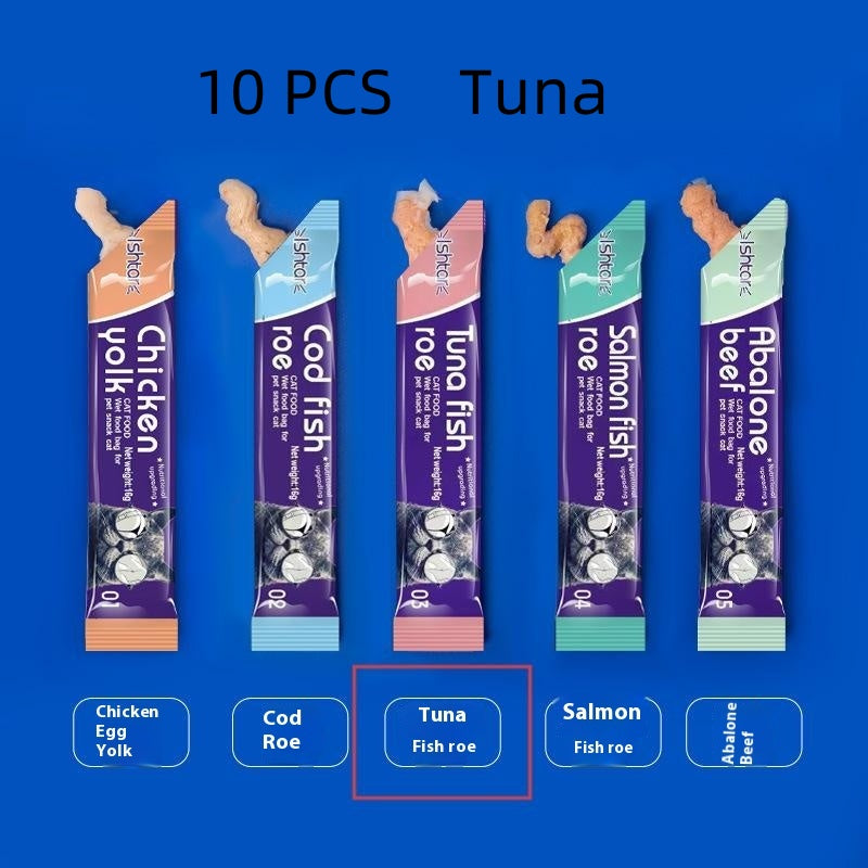 Nutritious Cat Strips – Wet Treat Snacks | 9 Flavors | 16g per Strip
