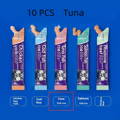 Nutritious Cat Strips – Wet Treat Snacks | 9 Flavors | 16g per Strip