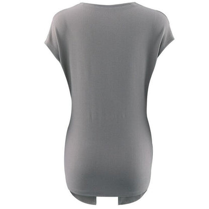Women's Deep V-Neck Sleeveless Slim Fit Top – Elegant Office Style in White & Light Gray (S-XXL)