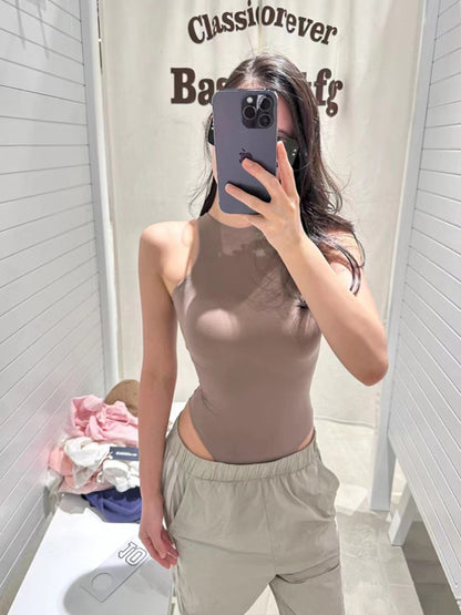 Women's Slim-Fit Sleeveless Vest Jumpsuit – 3 Colors Commute Style S–L