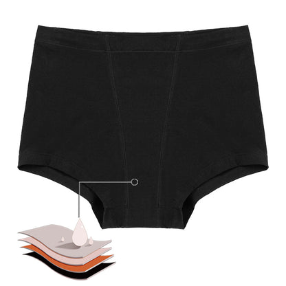 Women's 4-Layer Leak-Proof Period Boxer Shorts – Cotton Menstrual Underwear | XS–2XL