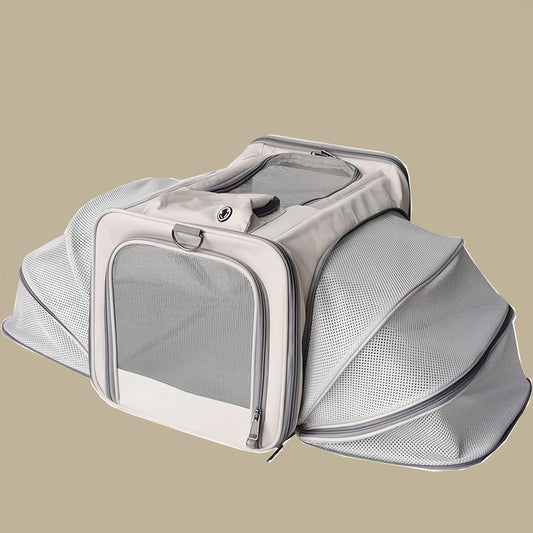 Extendable Breathable Pet Carrier Bag – Large Capacity Oxford Cloth