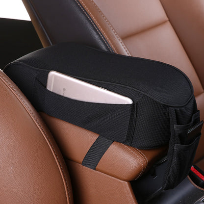 Car Armrest Box Pad – Sports Knit Center Console Cover (16x30cm, 5 Colors)