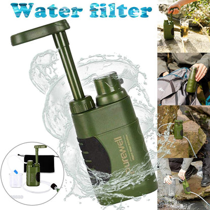 4-Stage Outdoor Water Purifier Pump – UF Filter, 3,000L Capacity for Camping & Survival