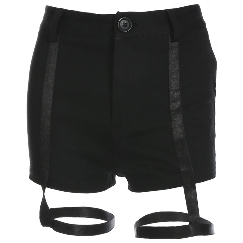 Women's Fitted Dance & Casual Shorts – Stretch Polyester-Spandex Blend with Lining