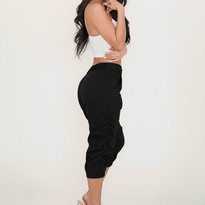 Women's Cropped Harem Pants – Relaxed Casual Style