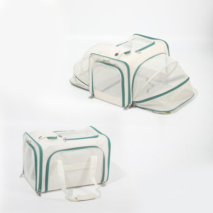 Extendable Breathable Pet Carrier Bag – Large Capacity Oxford Cloth