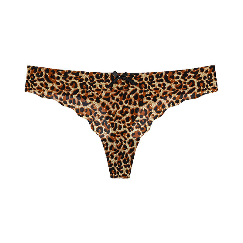 Women's Seamless Ice Silk Thong – Low Rise T-Back Underwear