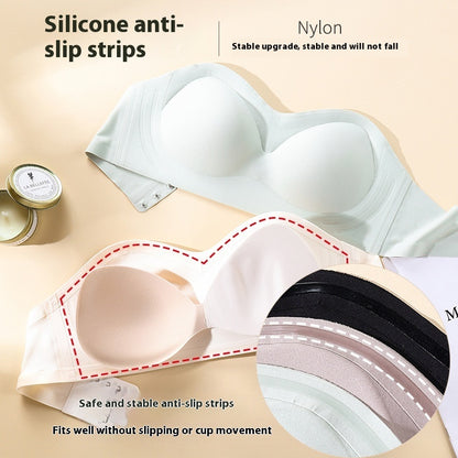 Women's Strapless Push-Up Bra – Wireless, Seamless & Non-Slip