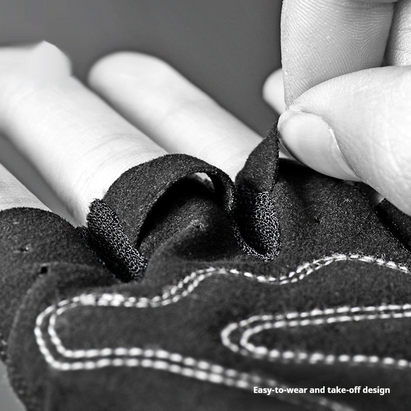 Half-Finger Cycling Gloves – Non-Slip Breathable Nylon Bike Gloves for Men & Women (M-XXL)