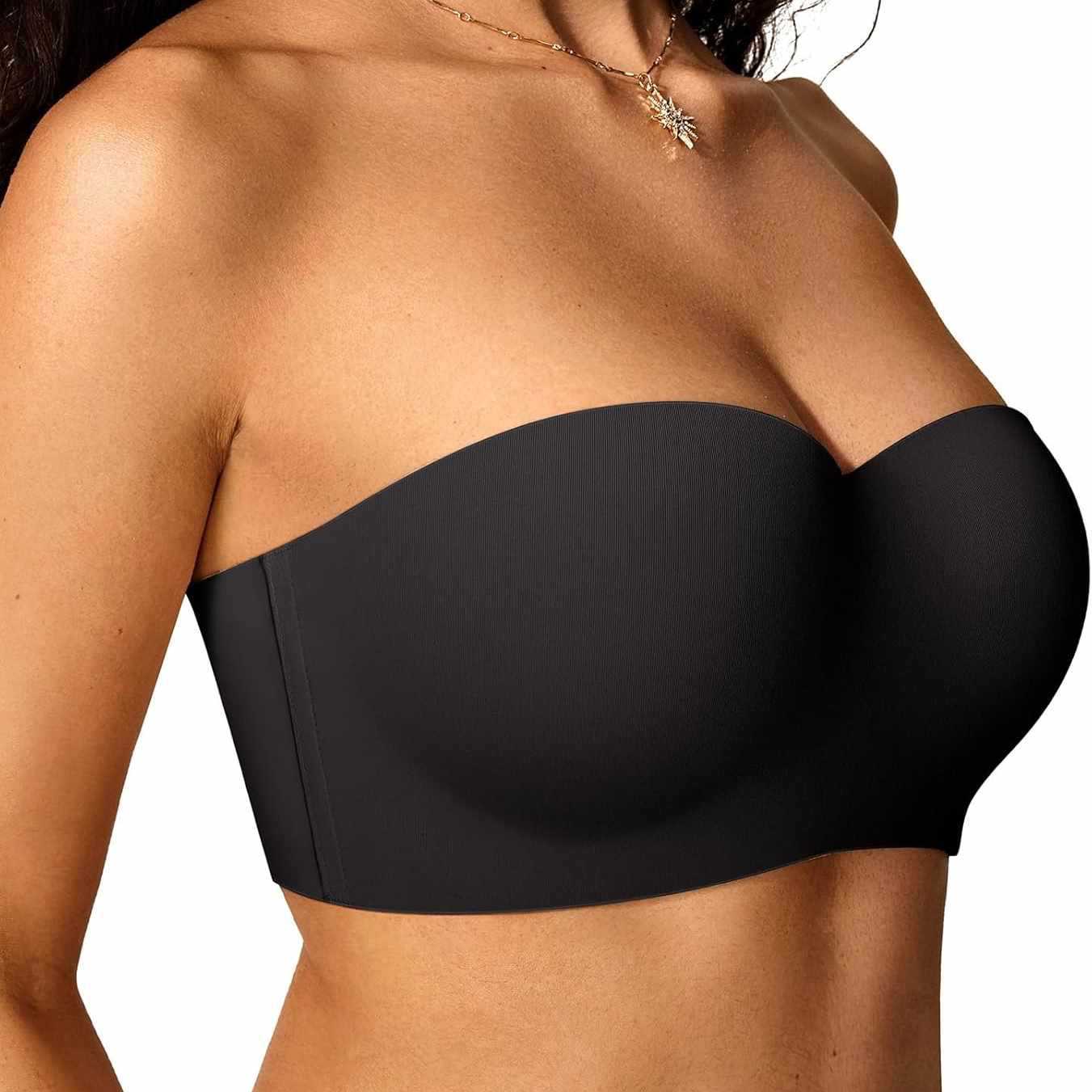 Women's Strapless Multiway Bra – Memory Foam Push-Up, Wireless S-XL
