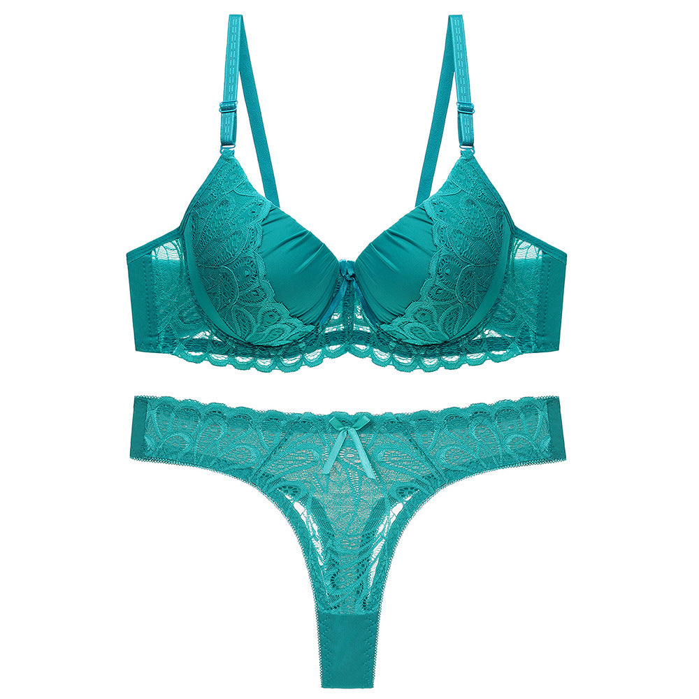 Women's Nylon Lace Lingerie Set – Bra & Panty with Matching Bottoms | S–XL