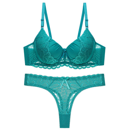 Women's Nylon Lace Lingerie Set – Bra & Panty with Matching Bottoms | S–XL