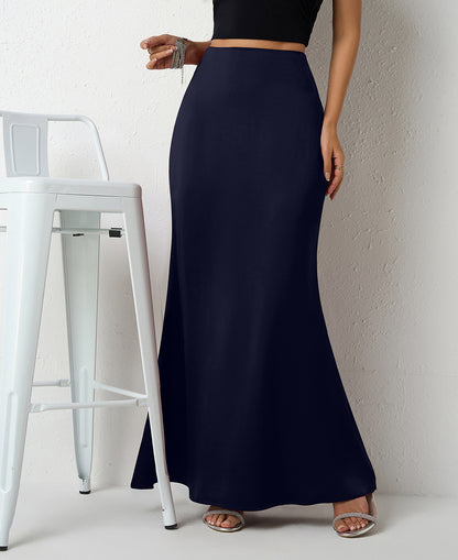 Women's Elegant Satin Maxi Skirt – Flared A-Line Long Skirt in 21 Colors