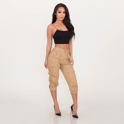 Women's Cropped Harem Pants – Relaxed Casual Style