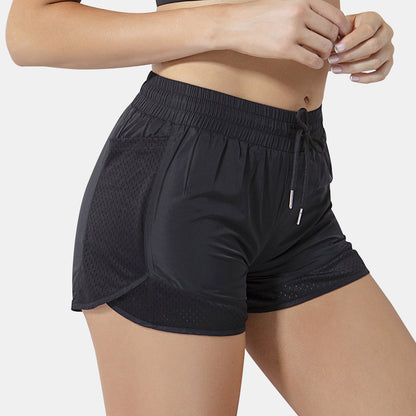 Women's Breathable Lycra Fitness Shorts – Lightweight Nylon Active Shorts
