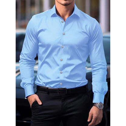 Men's Casual Long Sleeve Cardigan Shirt | Loose Fit Top