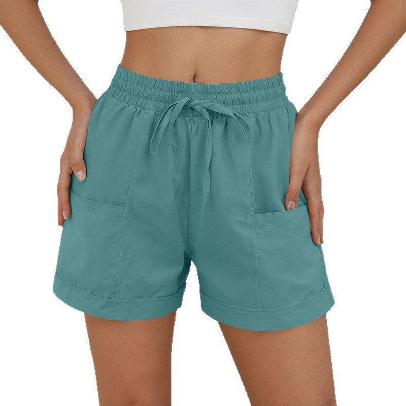 Women's Casual Beach Shorts – Cotton Linen Loose Fit Mid-Rise S–5XL in 9 Colors
